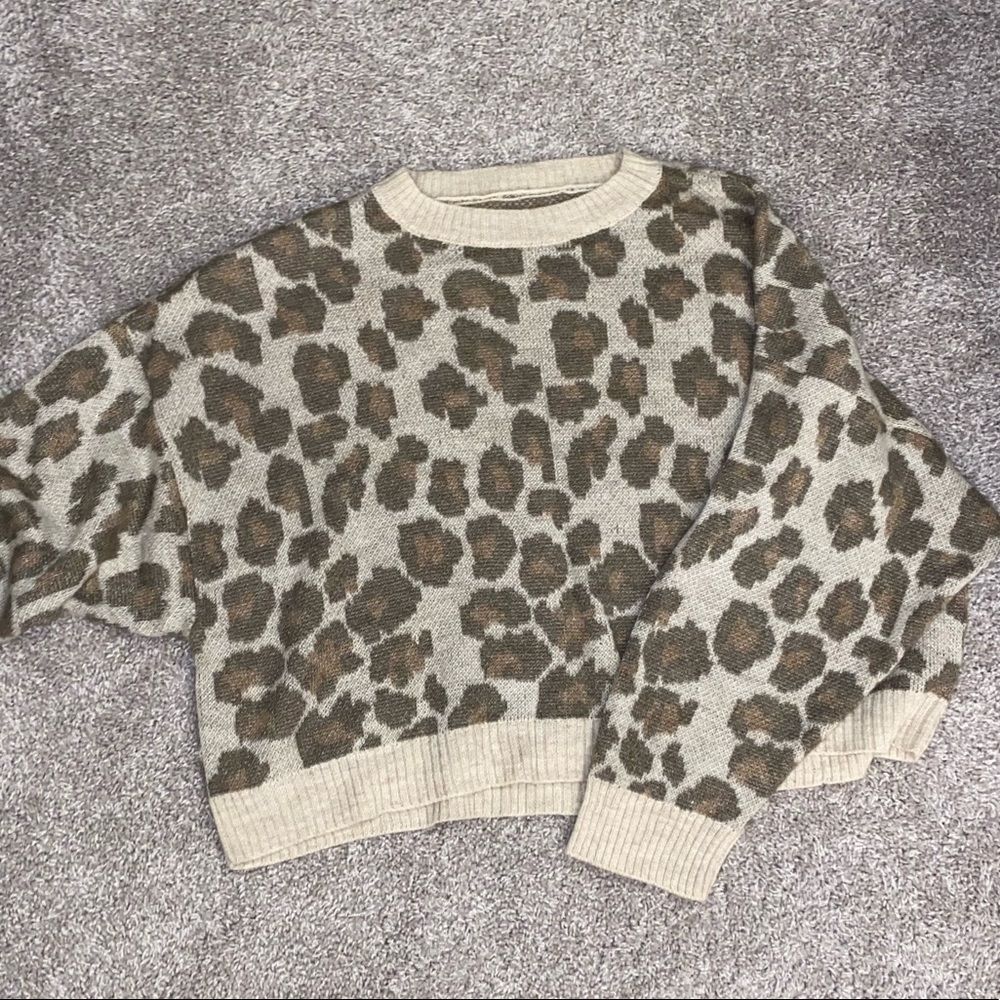 Cheetah American Eagle sweater